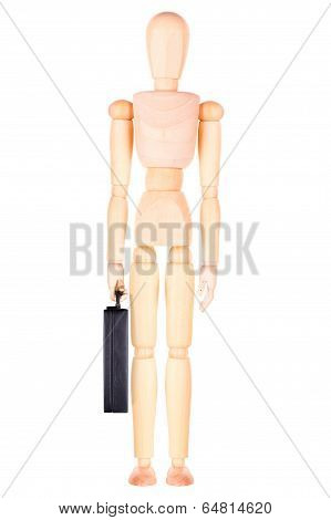 businessman holding  case