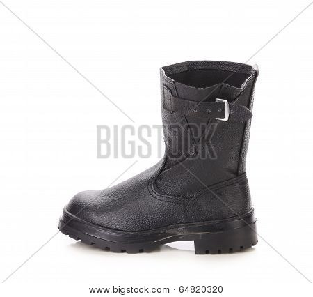 Black kersey boot.