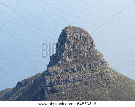 Climbers on top of mountain