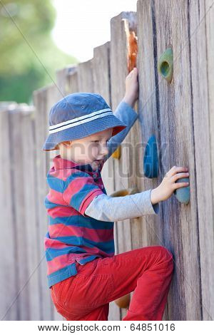 Boy Climbing