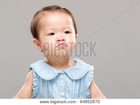 Baby pouting
