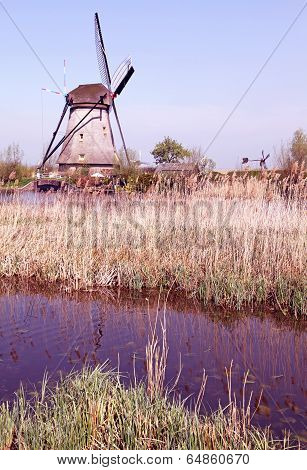 Windmills At Kinderdijk, Netherlands