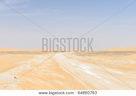 Dirt Road In Oman Desert (oman)
