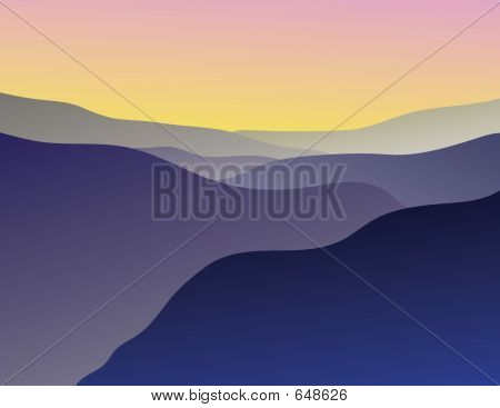 Illustrazione di Blue Ridge Mountain