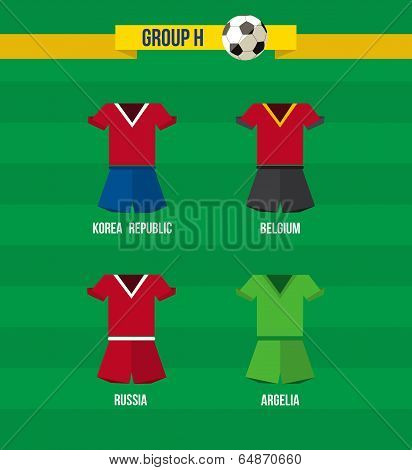 Brazil Soccer Championship 2014 Group H Team