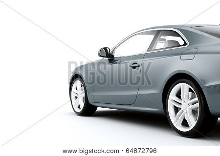 CG render of generic luxury coupe car