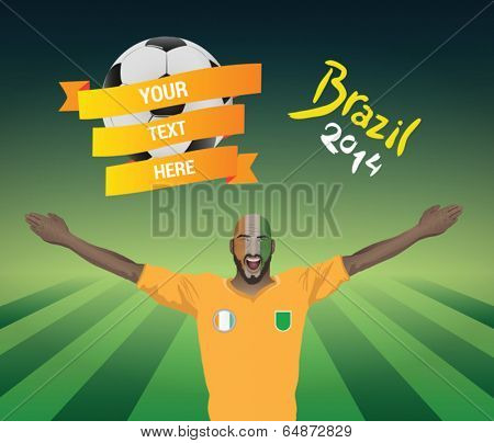 Ivory coast football fan 