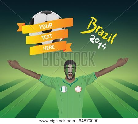 Nigerian football fan 