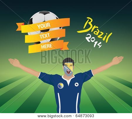 Bosnian football fan 