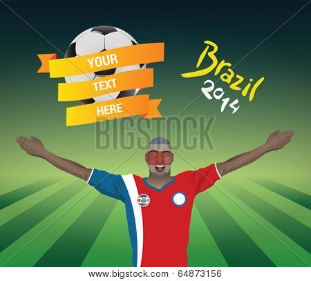 Costa rica football fan