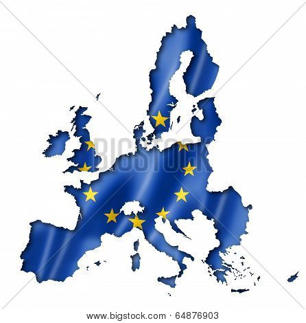 European Union Flag Map