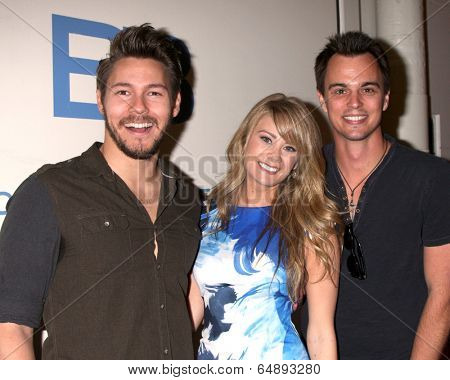 LOS ANGELES - MAY 6:  Scott Cllifton, Kim Matula, Darin Broooks at the Bold & Beautiful Celebrates Emmy Nominations at CBS Television City on May 6, 2014 in Los Angeles, CA