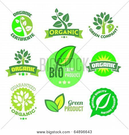 Bio - Organic - Natural Icon Set