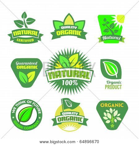 Bio - Organic - Natural Icon Set