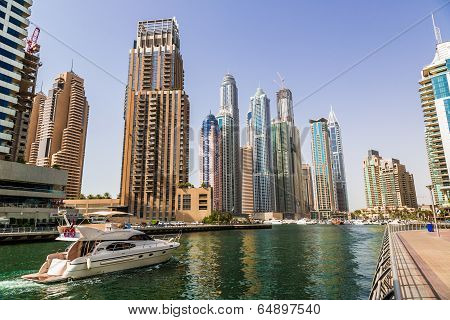 Dubai Marina Cityscape, Uae
