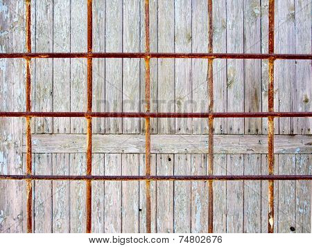 Rusty metal grate