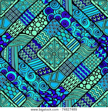 Seamless pattern with geometric elements.