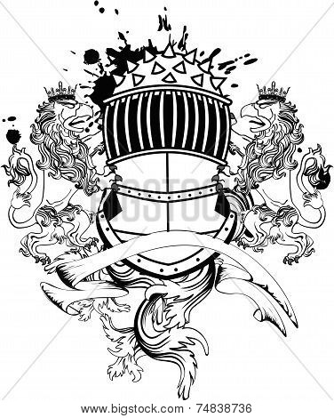 gryphon tattoo tshirt coat of arms2