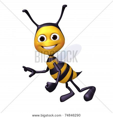 Bee happy pose