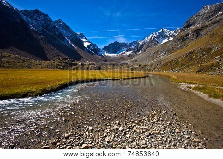 River on the Hohen Moos im Stubaital - Austria