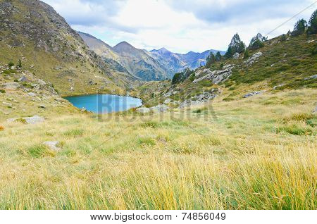Estany De Mes Amunt - One Of The Three Lakes Of Tristaina