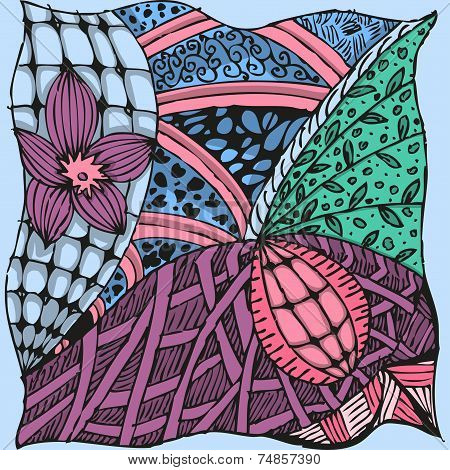 Abstract doodle background