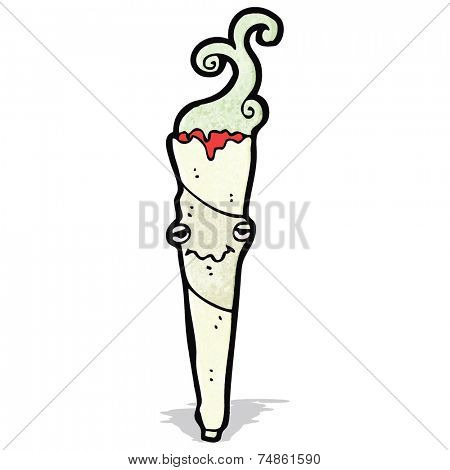cartoon marijuana joint