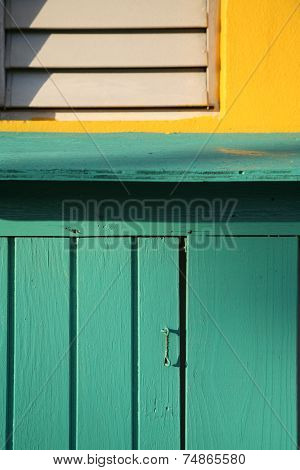 Colorful door in Caribbean