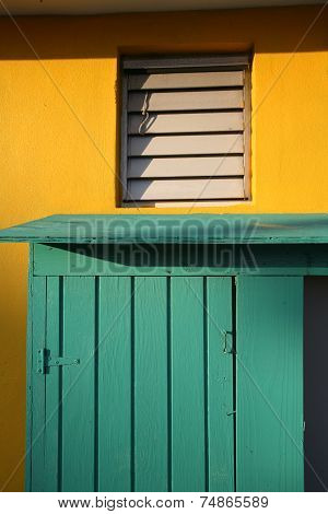 Colorful door in Caribbean