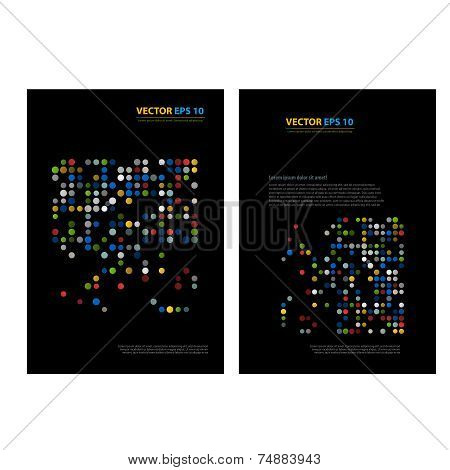 Flyer template back and front design.