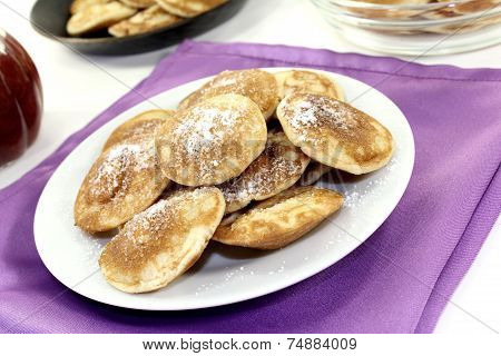 Poffertjes With Sweet Powdered Sugar