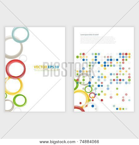 Flyer template back and front design.