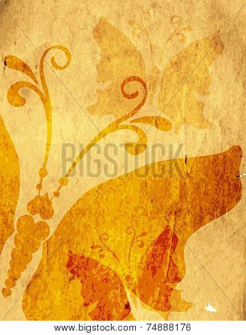 Old Yellow Spotty Paper