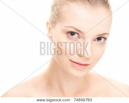 Young beauty woman portrait