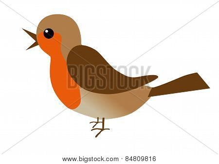 An illustration of a robin
