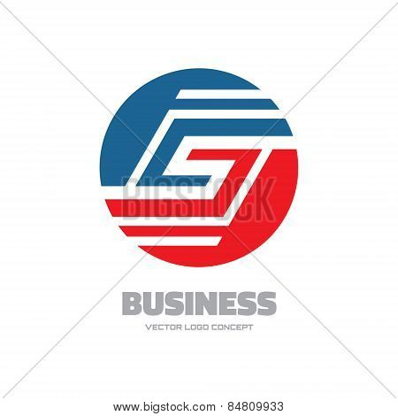 Business - abstract vector logo concept illustration. Vector logo template. Business abstract logo.