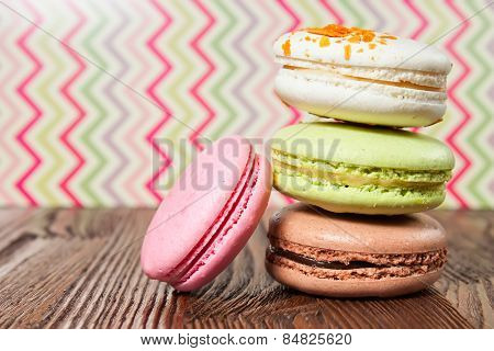 French Macaroons .dessert