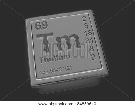 Thulium. Chemical element. 3d
