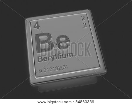 Beryllium. Chemical element. 3d
