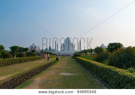 Taj Mahal In The Evening