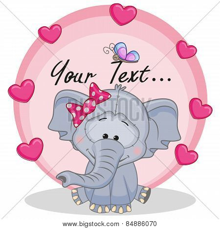Elephant With Hearts