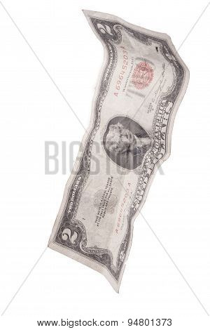 Floating $2 bill