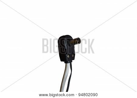 The Plug Of An Antenna Cable
