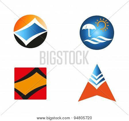 Vector logo element abstract set icon