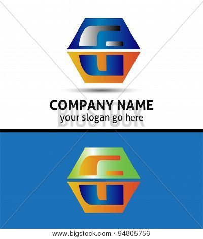 Letter G logo with hexagon icon
