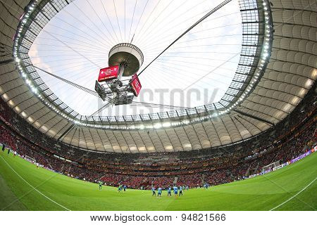 Panoramic View Of Warsaw National Stadium