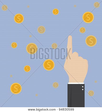 Business Success Concept Background. Business Concept Flat Illustration.