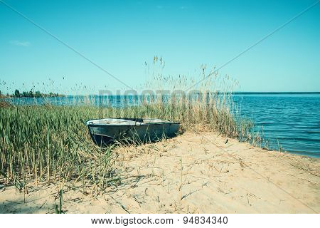 Old boat on the beach