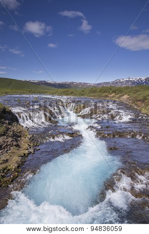 Bruarfoss Waterfall