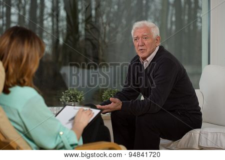 Retiree Talking About His Problems